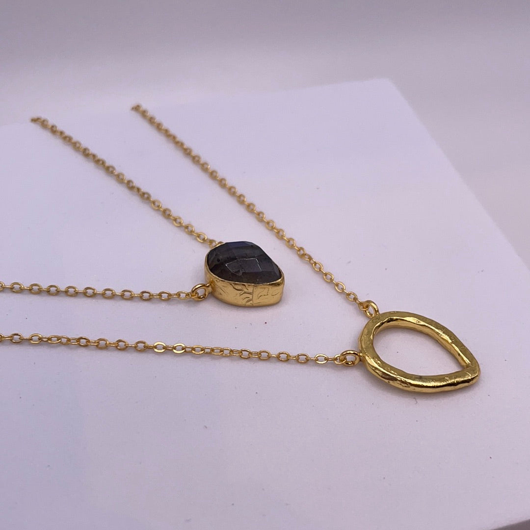 Double teardrop Necklace