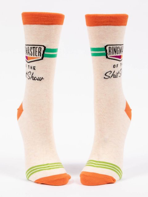 Ringmaster Of The Sh*t Show W-Crew Socks