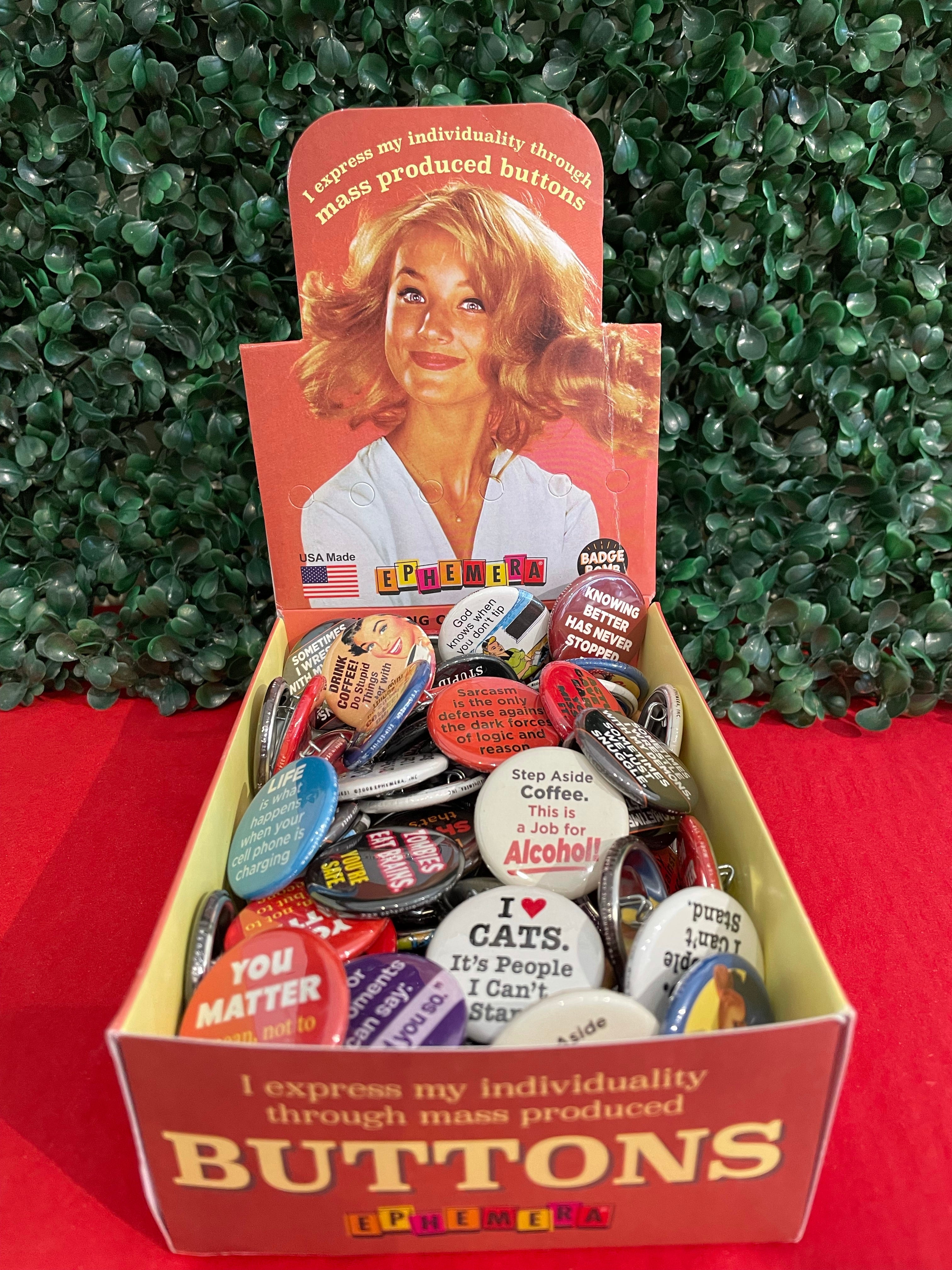 PIN/BUTTONS-BEST SELLERS - One Strange Bird