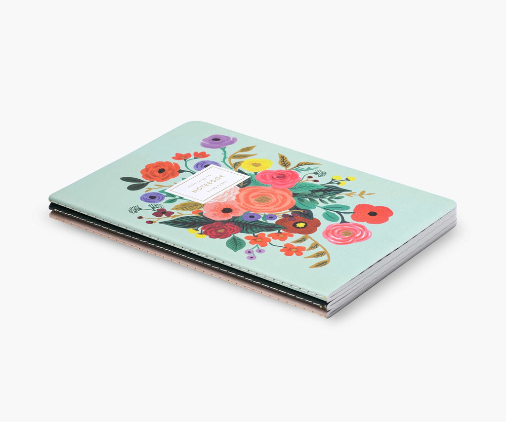 Garden Party Stitched Notebook Set