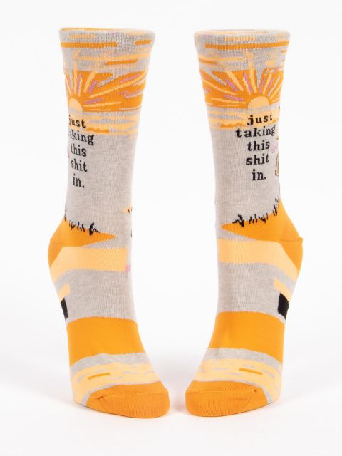 Just Taking This Sh*t In. W-Crew Socks