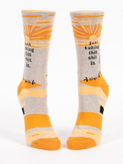 Just Taking This Sh*t In. W-Crew Socks