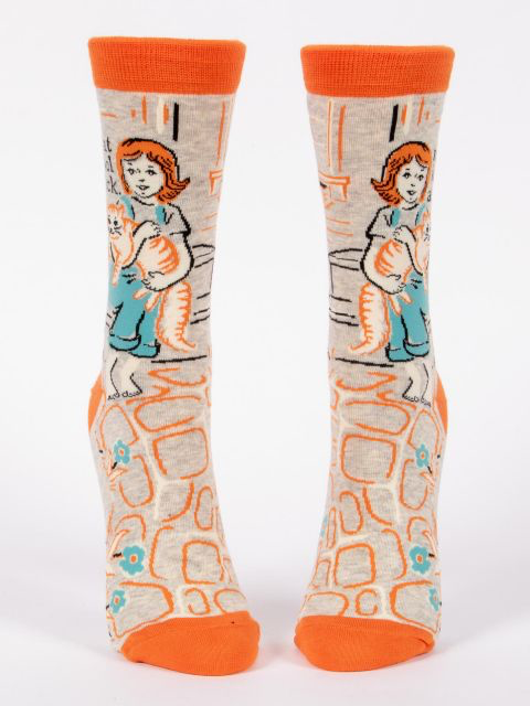 My Cat Is Cool As F*ck W-Crew Socks