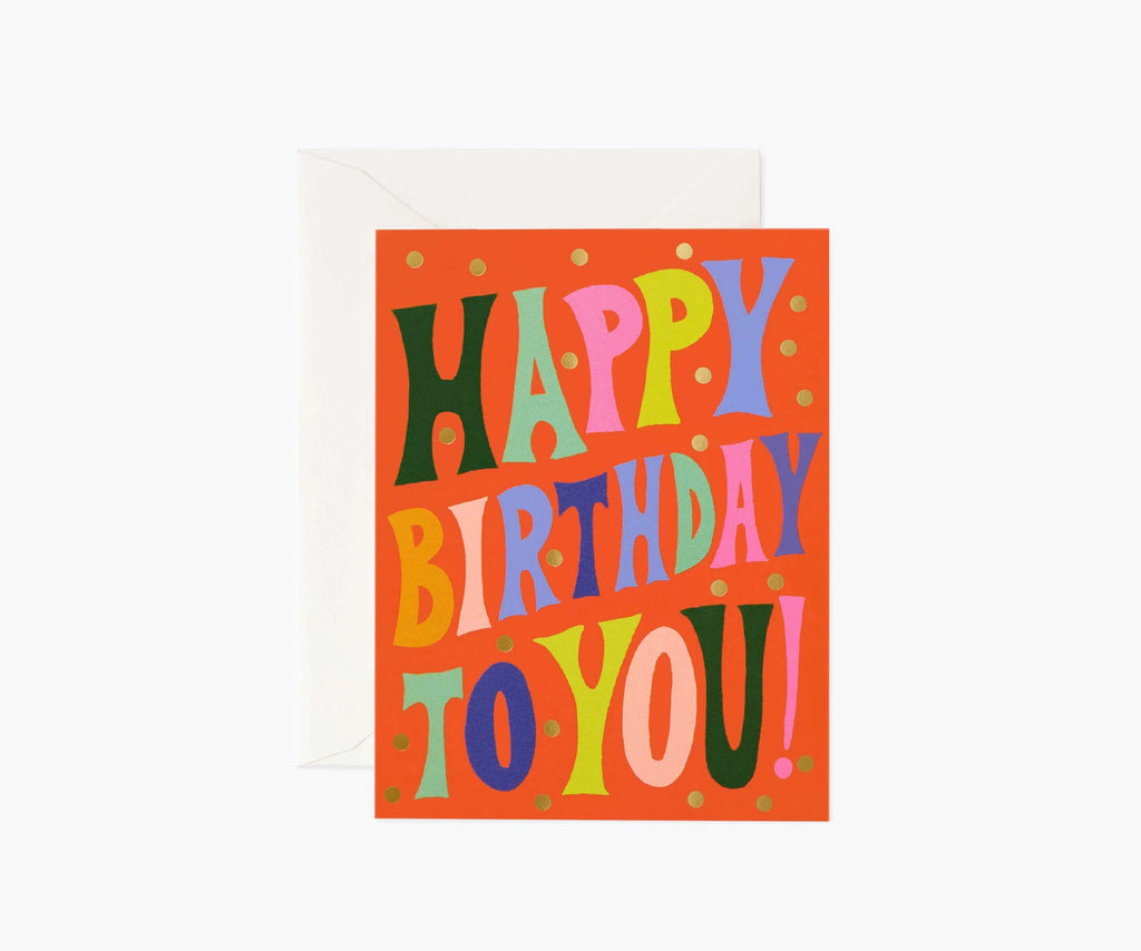 Groovy Birthday Card