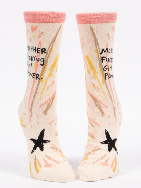 Motherf*cking Girl Power W-Crew Socks