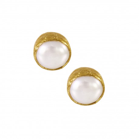 Round Stone Studs