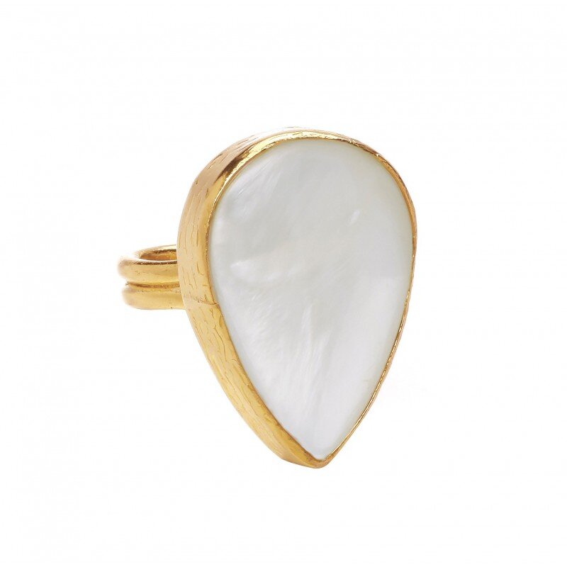 Large TearDrop Ring - One Strange Bird