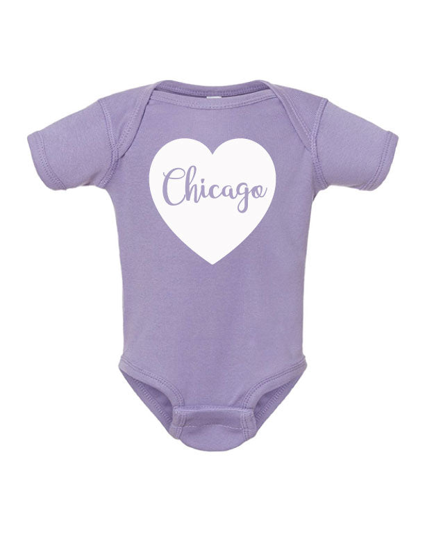 Chicago Heart Onesie - One Strange Bird
