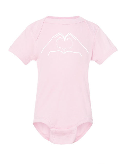 Love hand Onesie - One Strange Bird