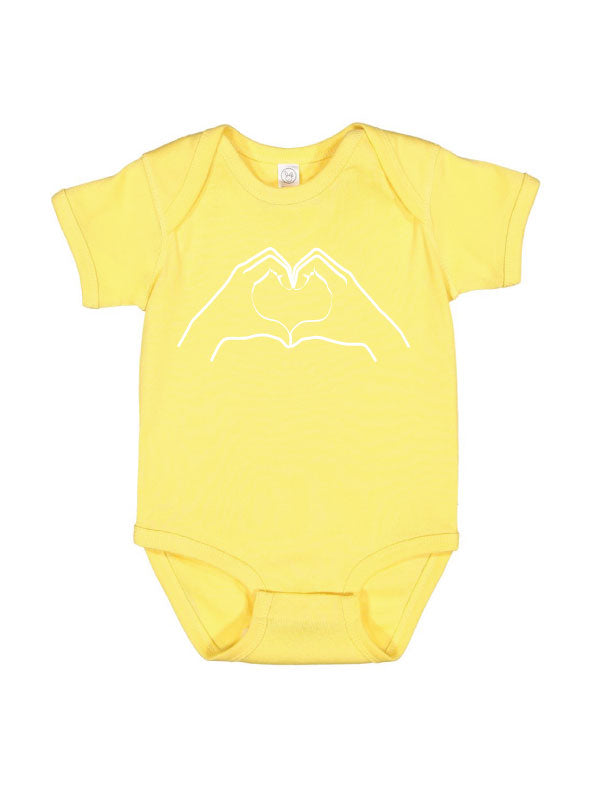 Love hand Onesie - One Strange Bird