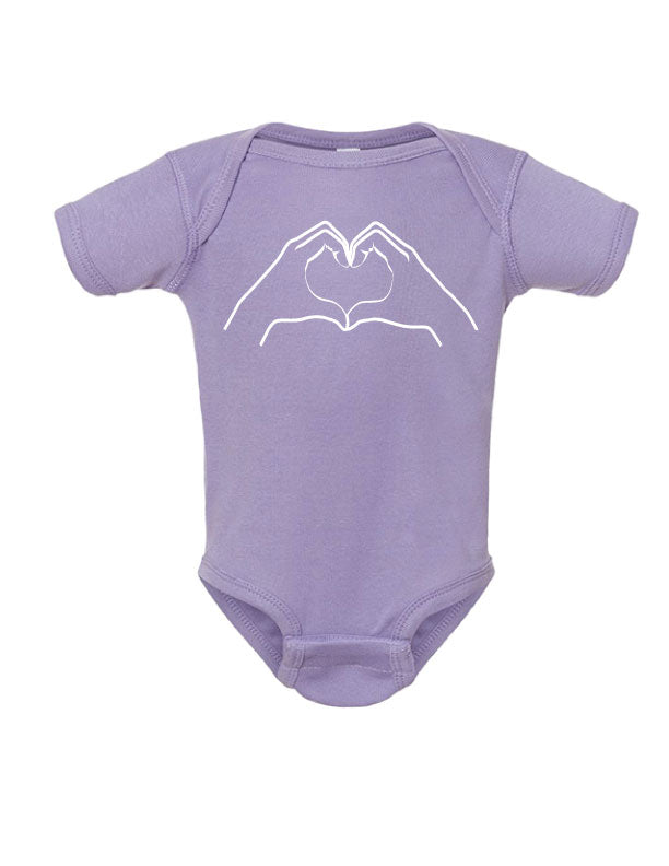 Love hand Onesie - One Strange Bird