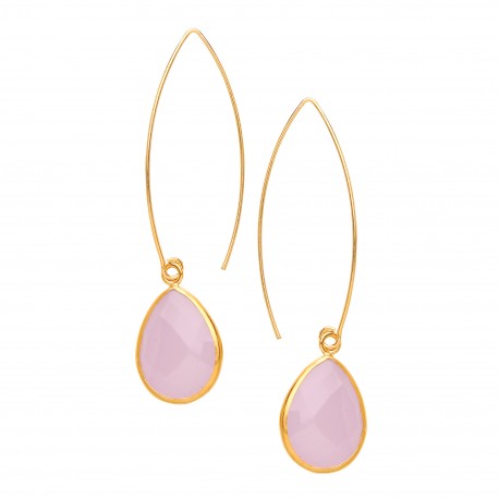 Pull through stone earrings - One Strange Bird