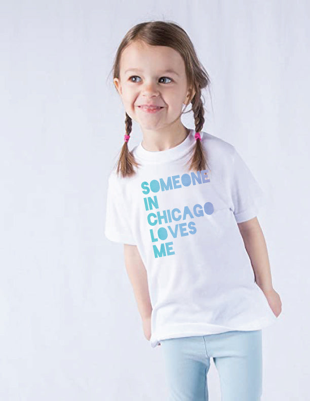 Someone in Chicago Loves Me Onesies + Tshirts