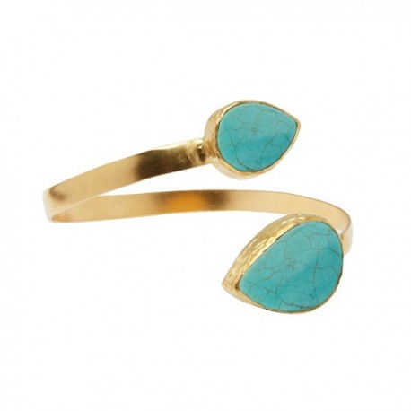 Large Arm Cuff Teardrop Bracelet - One Strange Bird