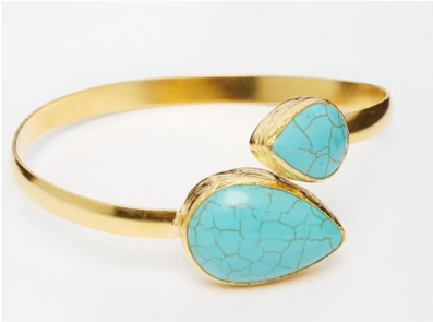 Large Arm Cuff Teardrop Bracelet - One Strange Bird