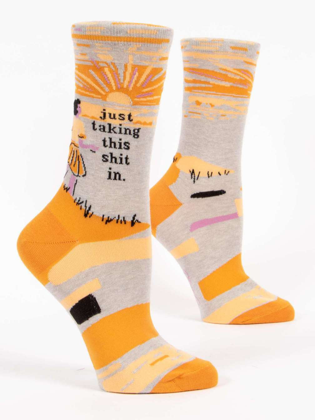 Just Taking This Sh*t In. W-Crew Socks - One Strange Bird