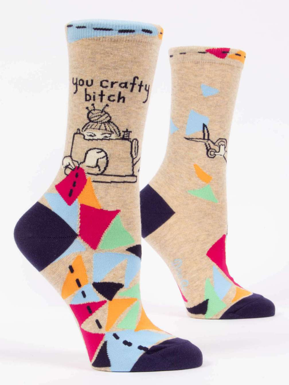 You Crafty B*tch W-Crew Socks - One Strange Bird