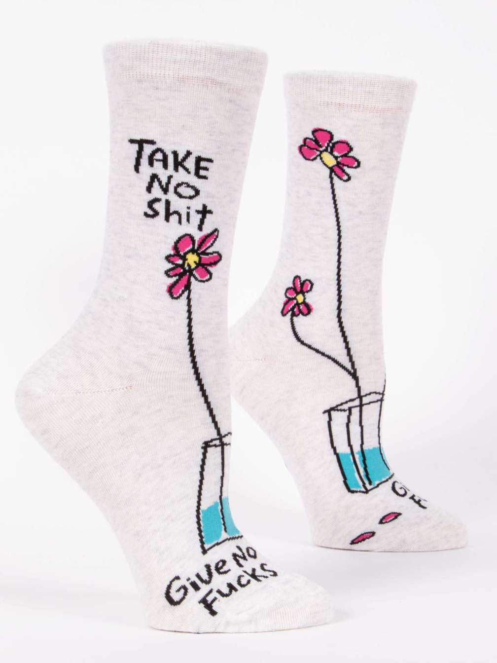 Take No Sh*t Give No F*cks W-Crew Socks - One Strange Bird