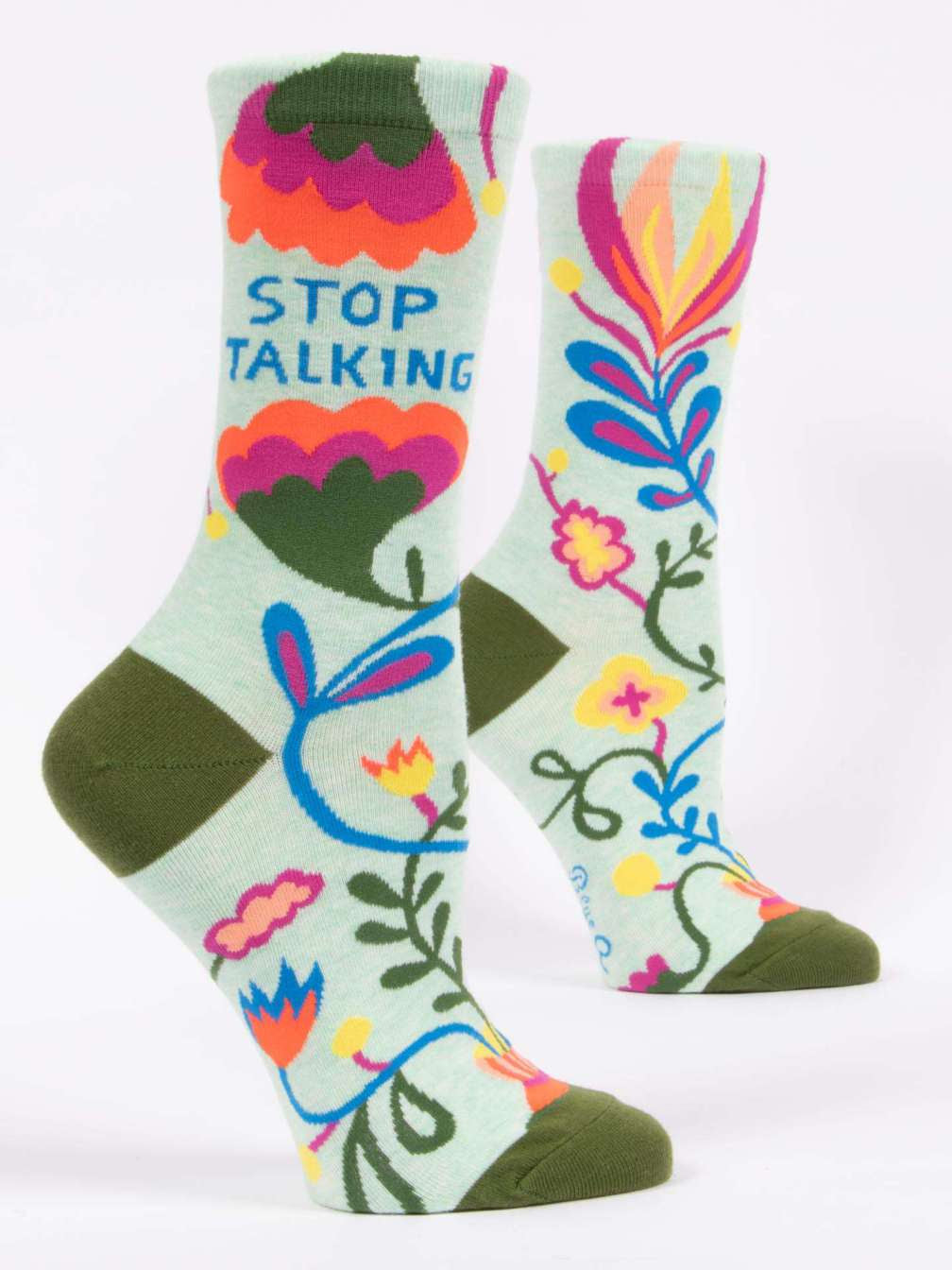 Stop Talking W-Crew Socks - One Strange Bird