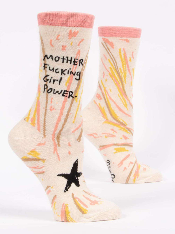 Motherf*cking Girl Power W-Crew Socks - One Strange Bird